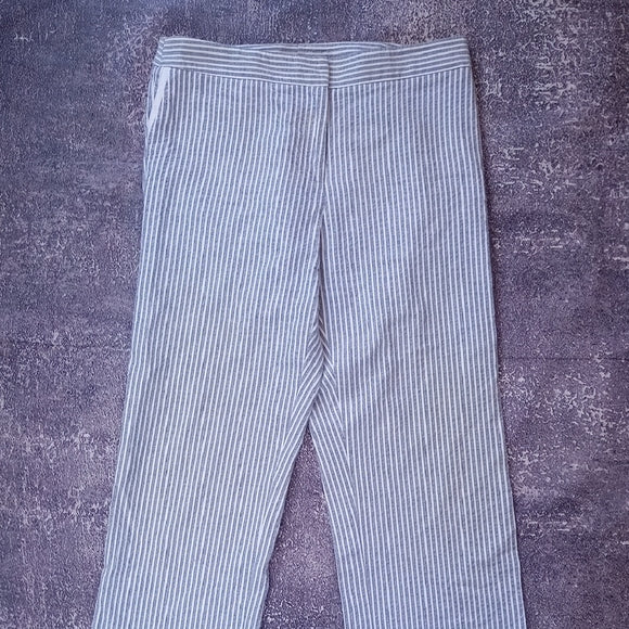 Vintage Handmade Striped Gray and White Pants UNISEX