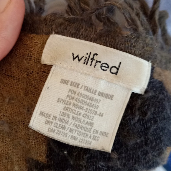 Aritzia Wilfred 100% wool Blanket Scarf STYLE# WSW4-91078-44