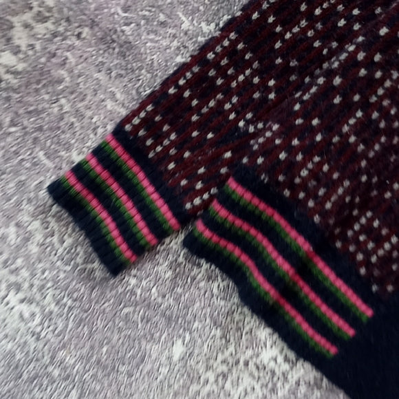 TWIK SIMONS LAMBSWOOL Multicolor Patterned Women's Sweater