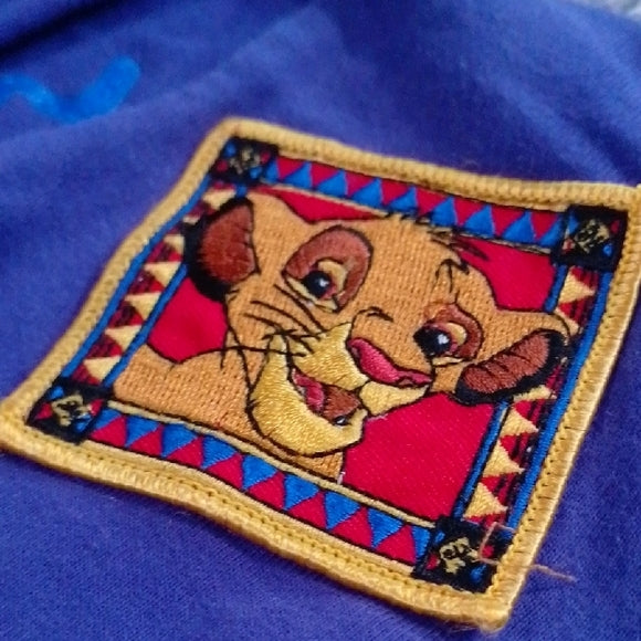 Vintage 90s Disney The Lion King Longsleeve Floral Dress