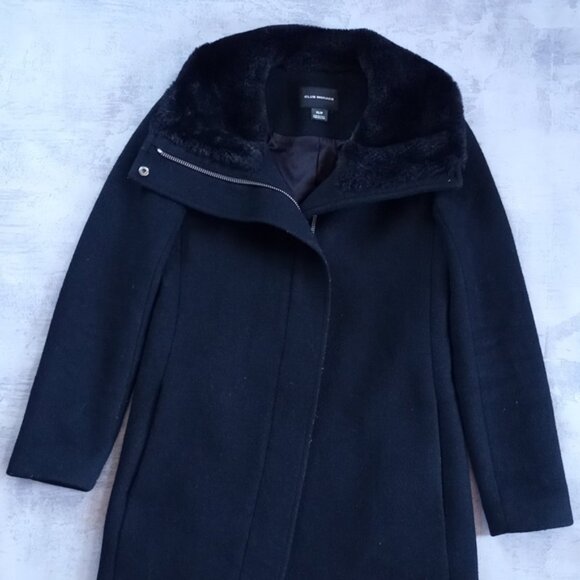 Club Monaco Wool Winter Jacket Rocio Faux Fur
