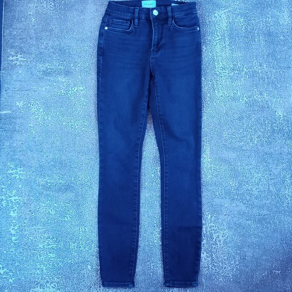 FRAME Le High Skinny Denim Jeans STYLE# LHSK793 ONYX INDIGO