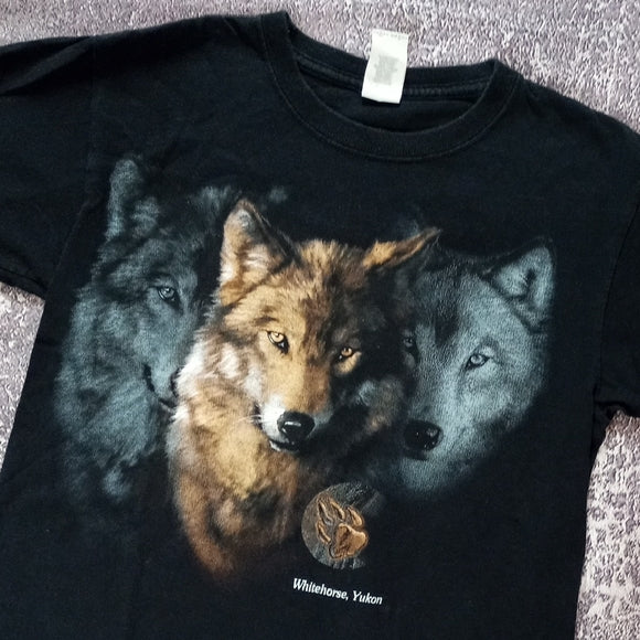 VINTAGE Y2K WOLFPACK WHITEHORSE, YUKON T-SHIRT KIDS