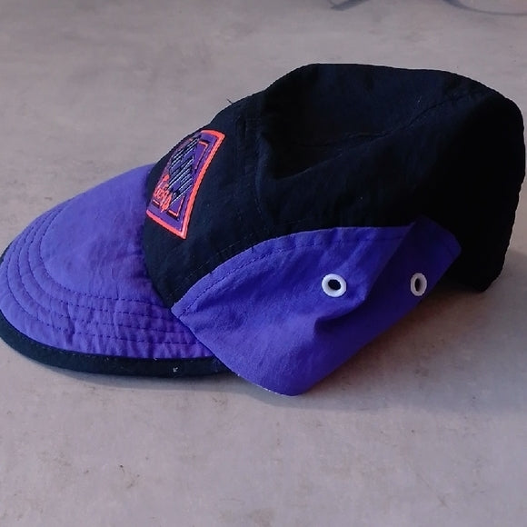 Vintage 90s Purple and Black Beach Gear Cap UNISEX