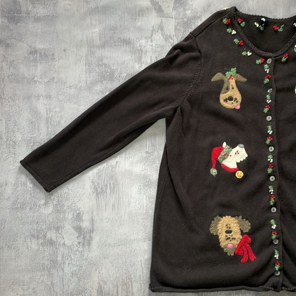 Vintage Ugly Dog Christmas Sweater