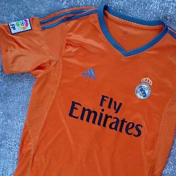 Real Madrid 2013-14 Third Soccer Jersey FIGO #10 Adidas Men’s Sz M