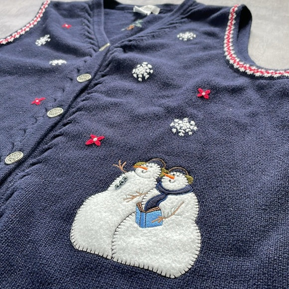 Vintage Nothern Reflection snowmen Uhly Sweater