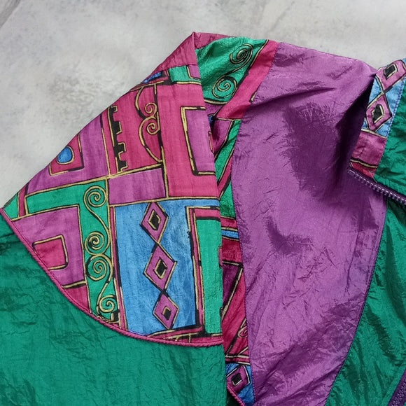 Women's Vintage 90s Funk Aunt Viv Windbreaker Jacket