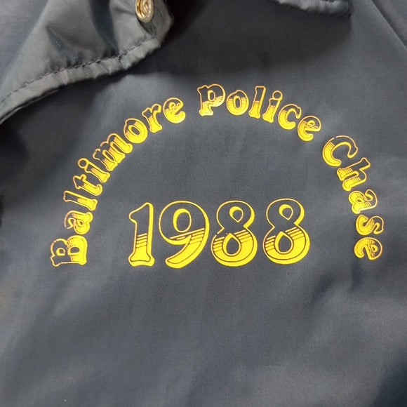 Vintage 1988 Baltimore Police Chase Miller Lite Button-Up Jacket Unisex