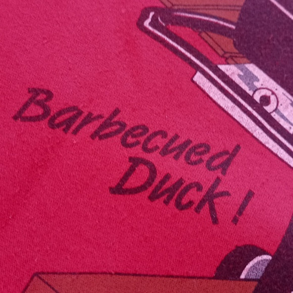 Vintage 1987 Barbequed Duck Duck Mania Crewneck Sweater