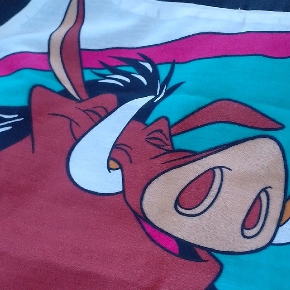 Vintage Custom “The Lion King” Upcycled Blue Lion Jacket — Timon & Pumbaa UNISEX