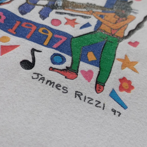 Vintage 1997 Montreux Jazz Festival Julky 4-19 Graphic T-Shirt