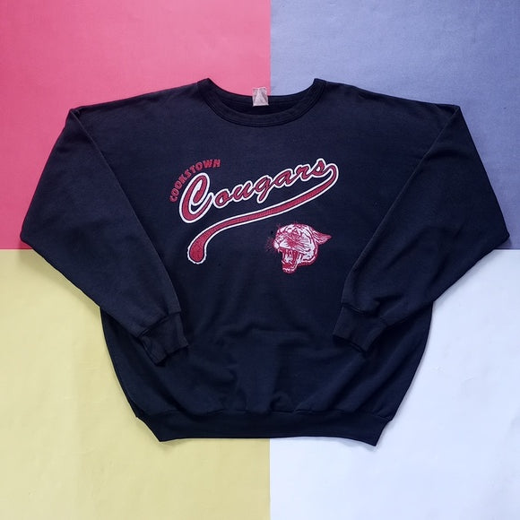 Vintage 90s Cookstown Cougars Distressed Sweater Unisex