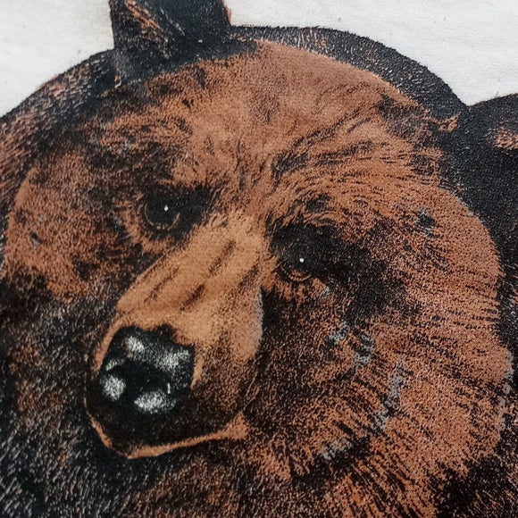 Vintage 90s Big Bear Pig Print Stoney Lake Ontario Crewneck