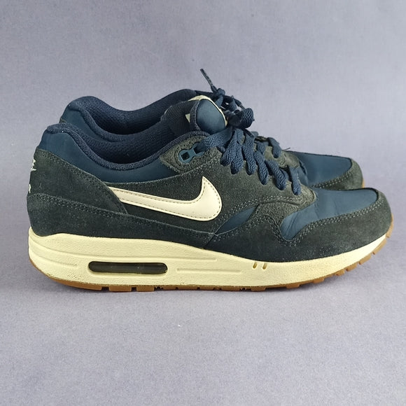 RARE Nike Air Max 1 Midnight Navy Sail Shoes 537383-411