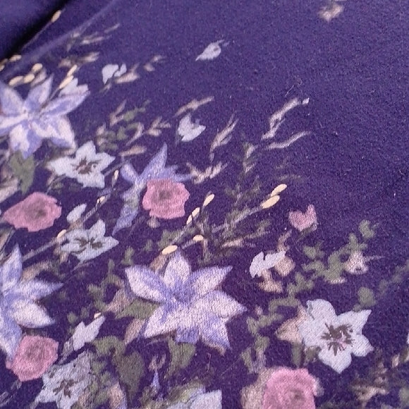 VINTAGE 90s Floral Northern Reflections Crewneck Sweater