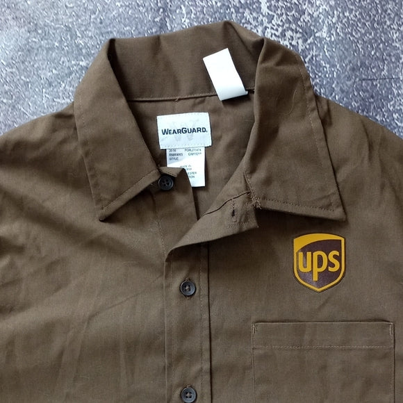 UPS UNIFORM BUTTON UP SHIRT LONGSLEEVE UNISEX