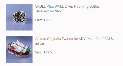 Adidas Shoes and Skull ring bundle