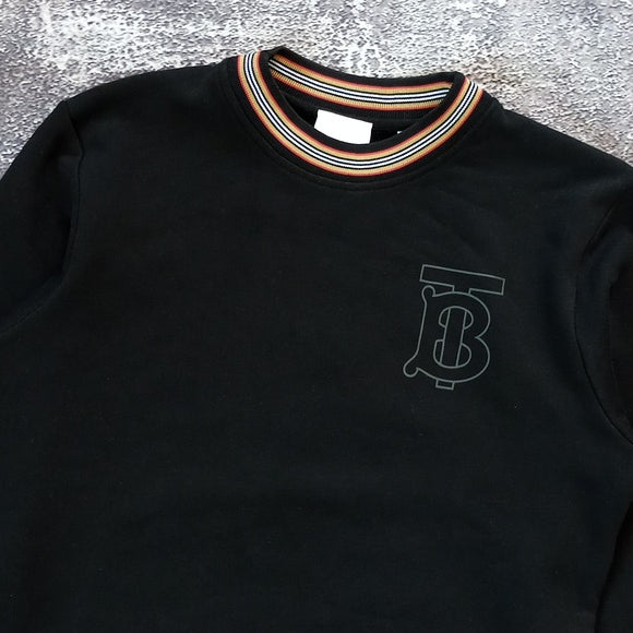 Burberry Girls Black Logo Sweatshirt