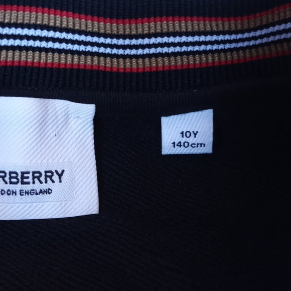 Burberry Girls Black Logo Sweatshirt