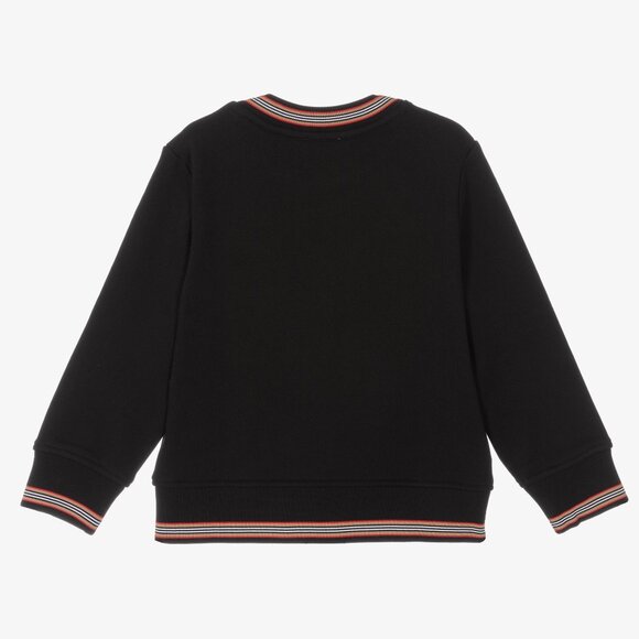 Burberry Girls Black Logo Sweatshirt