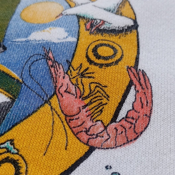 Vintage 1990 SHRIMP FESTIVAL Charleston SC Crewneck Sweater