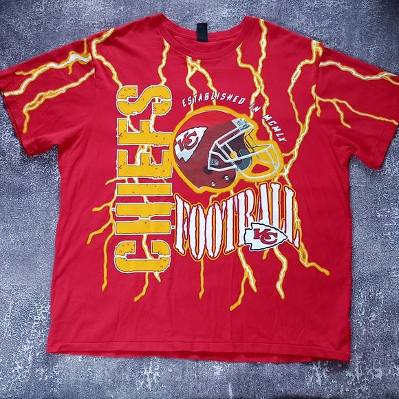 Kansas City Chiefs Print All Over Single Stitch Shirt