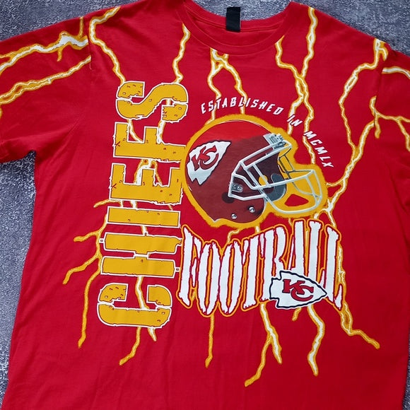 Kansas City Chiefs Print All Over Single Stitch Shirt