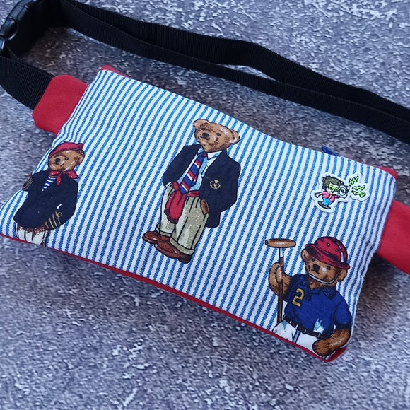 Reworked "Polo Bear" Ralph Lauren Benny Bag Fanny Pack