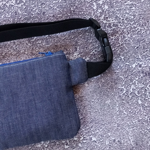 Reworked "Denim Damn" Benny Bag Fanny Pack