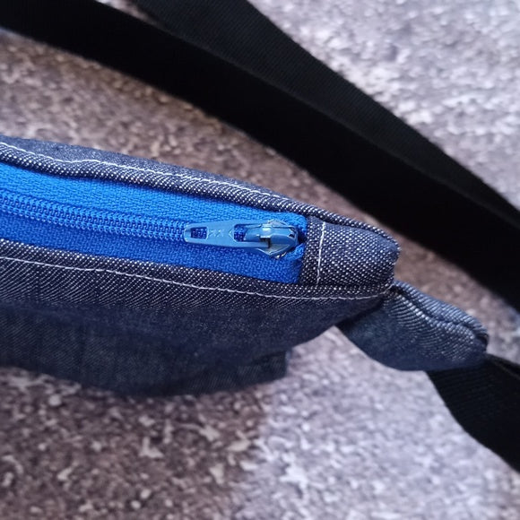 Reworked "Denim Damn" Benny Bag Fanny Pack