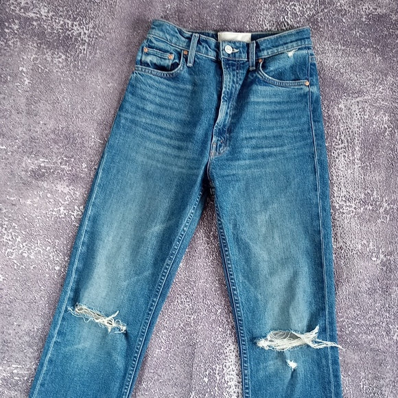 MOTHER JEANS High-waisted Rider Skimp 10064-259