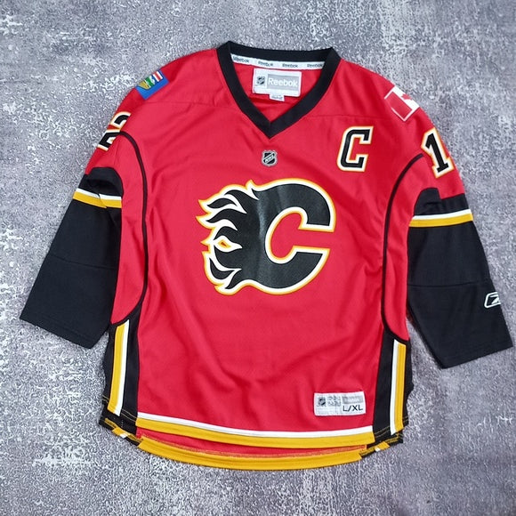 Reebok Jerome Ignilia Calgary Flames NHL Hockey Jersey