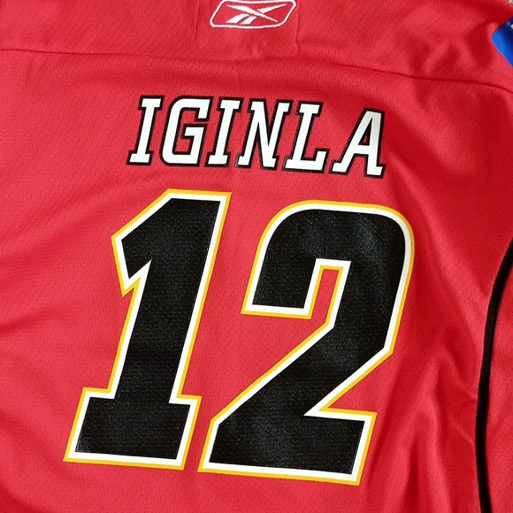 Reebok Jerome Ignilia Calgary Flames NHL Hockey Jersey