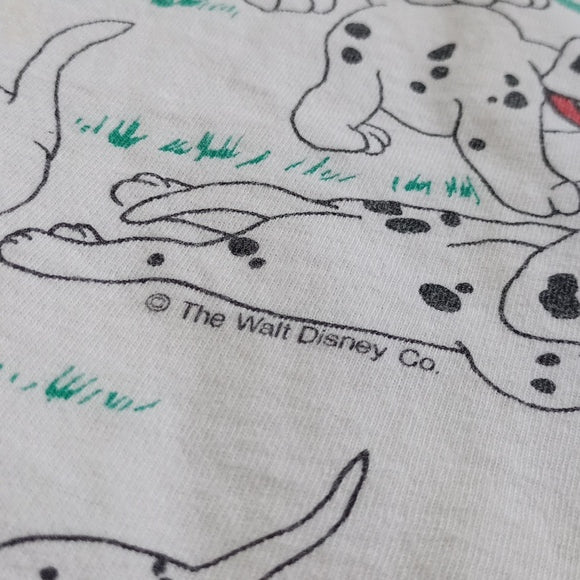 Vintage Disney 101 Dalmatians All Over Print Graphic Movie Pomo T-Shirt