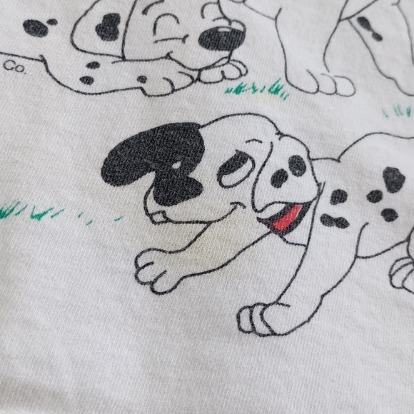 Vintage Disney 101 Dalmatians All Over Print Graphic Movie Pomo T-Shirt