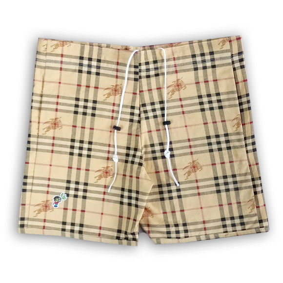 Limited Edition Reworked Vintage 'Burberry' Boom Box Benny Unisex Shorts