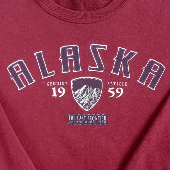 Vintage 90s Alaska Maroon Sweater