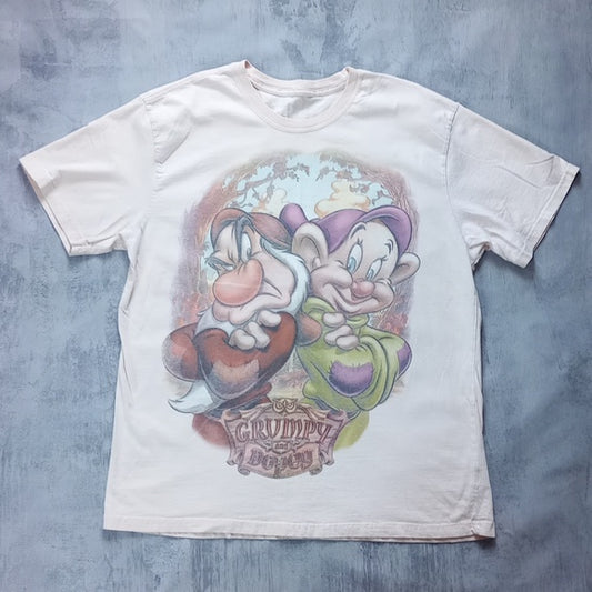 Disney Snow White Grump & Dopey Big Print T-Shirt