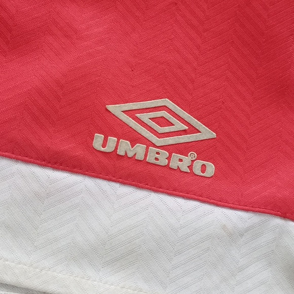 Vintage 90s RED/White Umbro Essential Shorts