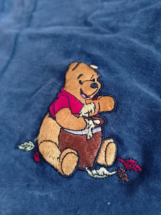 Vintage 90s Disney Winnie The Pooh Suede Vest