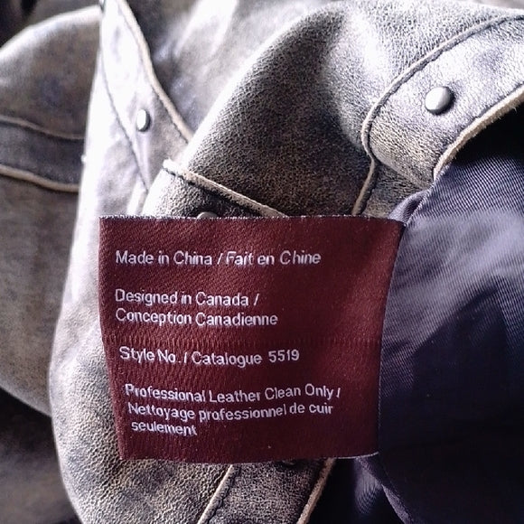 Danier Studded Leather Jacket