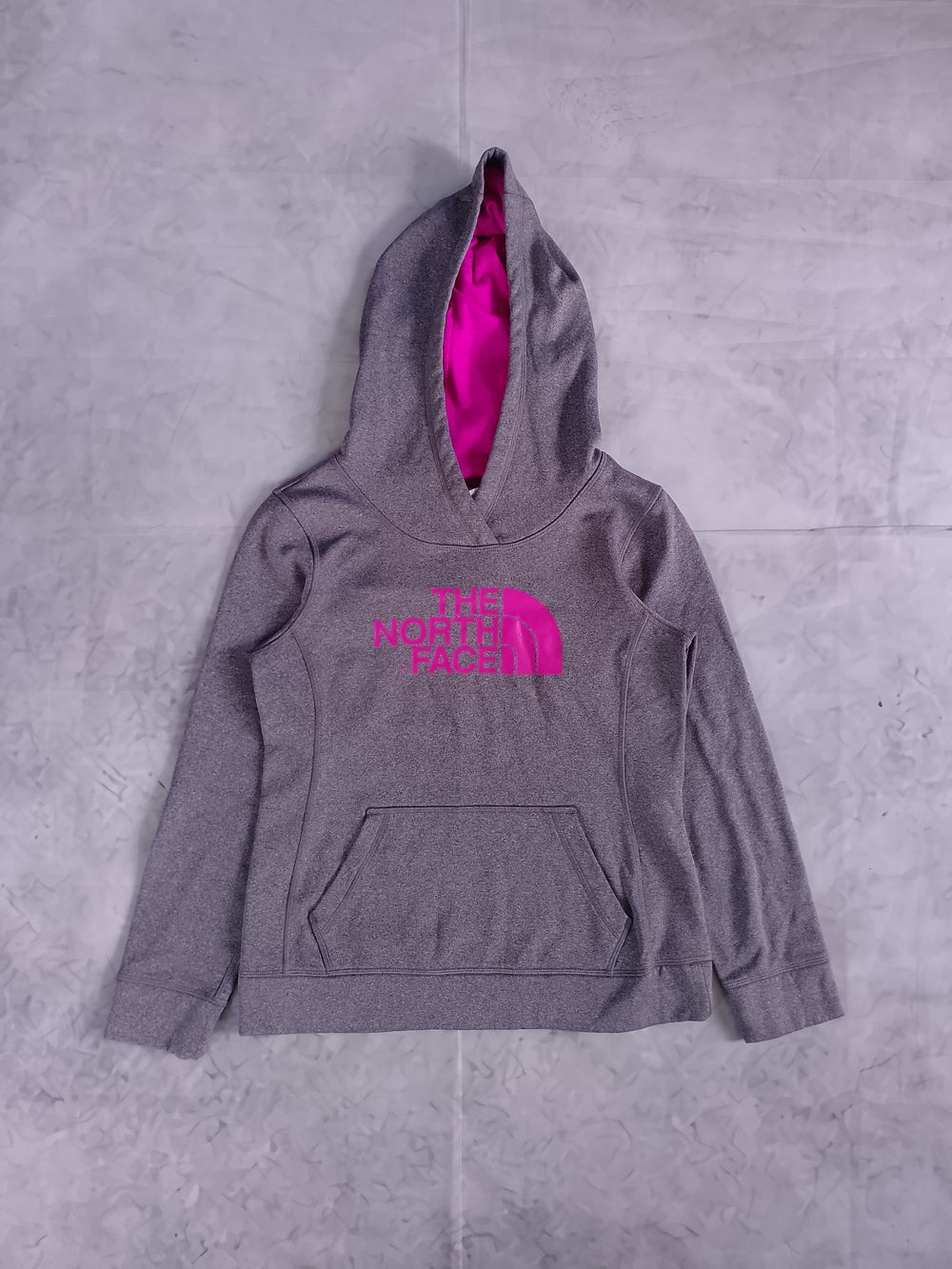 The North Face Hoodie with Pink Logo