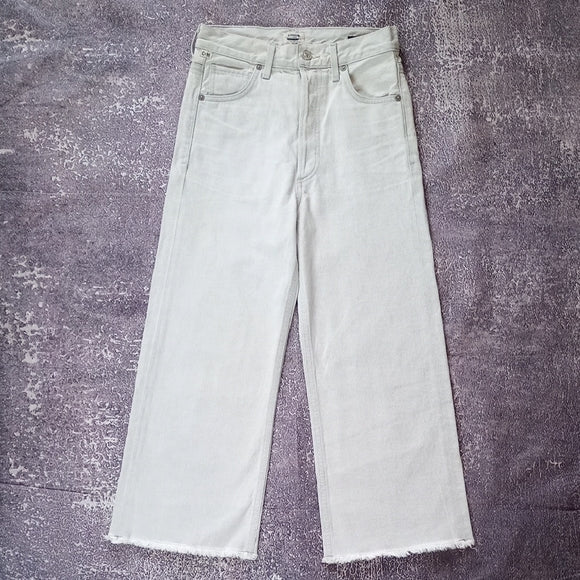 Citizens of Humanity EMMA High Rise wide Leg Crop Baggy Denim Jeans STYLE#1689-8