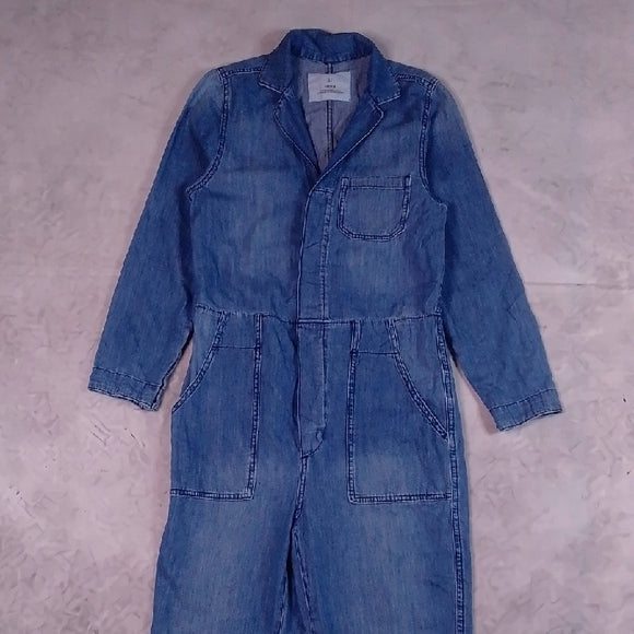 &Demin Blue Denim Jumpsuit Workwear