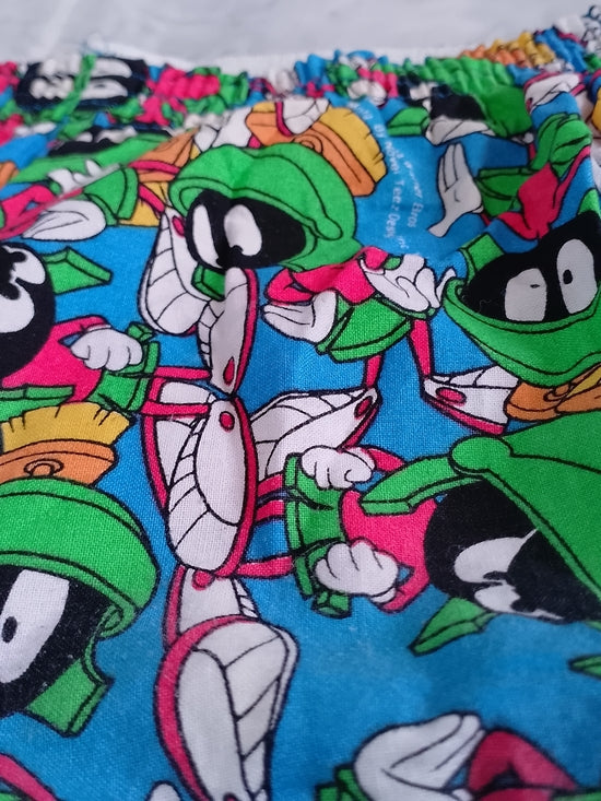 Vintage 1994 AOP Looney Tunes Marvin the Martian Booty Shorts
