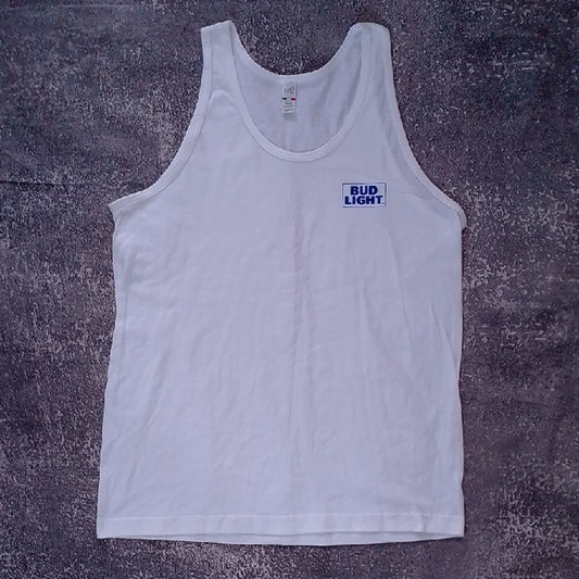 Bud Light White Tank Top UNISEX