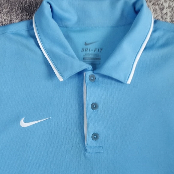 Nike Men's Blue Polo Shirt DRYFIT