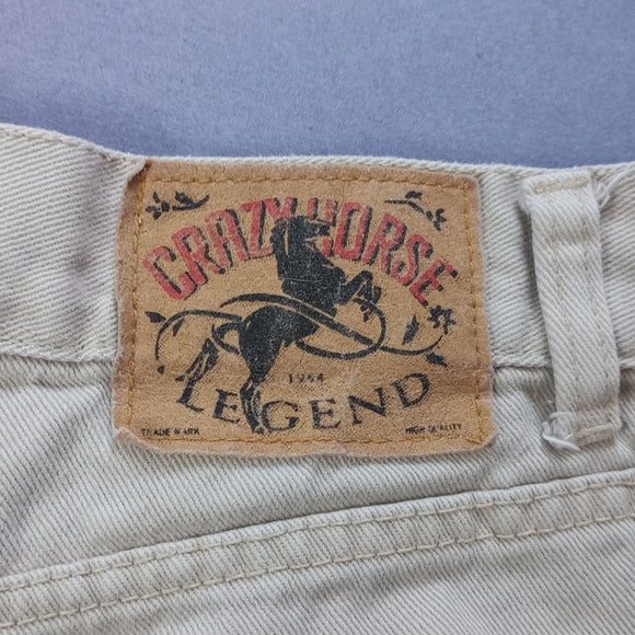 Vintage 90s Crazy Horse Legend Denim Essential Jean Shorts