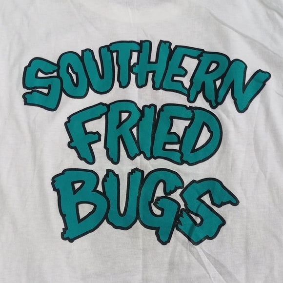 Vintage 90s Southern Fried Bugs Volkswagen Confederate Flag Single Stitch Tee